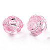 Transparent Acrylic Beads PL305Y-4-2