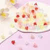 6-Petal Imitation Jelly Acrylic Bead Caps JACR-FS0001-02-6