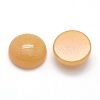 Natural Yellow Aventurine Cabochons G-P393-R36-10MM-2