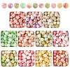 220Pcs 11 Colors Dyed Handmade Lampwork Beads LAMP-TA0001-41B-2