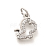 Rack Plating Brass Micro Pave Cubic Zirconia Pendants KK-H508-28P-08-1