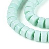 Opaque Solid Color Glass Beads Strands GLAA-N026-3x6mm-14-3
