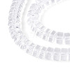 Transparent Glass Beads Strands GLAA-N028-3x6mm-01-3