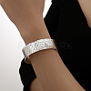 Iron Hammered Dimple Cuff Bangles for Women FS-WG8E476-02-1