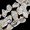 Raw Rough Natural Quartz Crystal Beads Strands G-Z131-J01-01-2