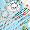 10Pcs 10 Colors Adjustable Nylon Cord Braided Bracelet Making MAK-TA0001-15-12