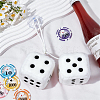 Dice Plush Cloth Pendant Decorations HJEW-SP0001-84A-4