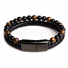 Natural Tiger Eye Beaded Bracelets PW24070691713-1