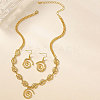 Vortex Alloy Pendant Necklace & Dangle Earrings Sets FS-WGE9BDE-01-4