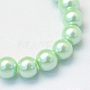 Baking Paint Pearlized Glass Pearl Round Bead Strands HY-Q003-12mm-04-2