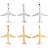 12Pcs 2 Colors Brass Pendants KK-BBC0019-89-7