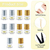 10 Rolls 10 Styles Round PET Metallic Thread MCOR-TA0001-04-4