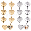 2Pcs 316 Surgical Stainless Steel Locket Pendants STAS-YW0003-16G-2