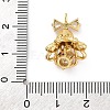 Rack Plating Brass with Cubic Zirconia Pendants KK-Q010-08G-3