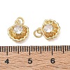 Ocean Brass Pave Clear Cubic Zirconia Pendants CU-CBAF3CF-02I-01-3