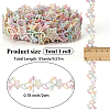 5 Yards Flower Polyester Lace Ribbon OCOR-GF0004-95A-2