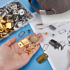 40 Bags 5 Colors Iron & Brass Peaked Cap Adjuster Kits FIND-GA0007-45-3
