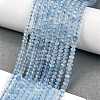 Natural Aquamarine Beads Strands X-G-L587-B02-01-2