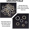 Unicraftale 90Pcs 6 Styles 304 Stainless Steel Jump Rings STAS-UN0038-42-3