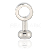5Pcs Brass Zipper Insert Buckles FIND-SP0004-11P-6