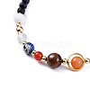 Natural & Synthetic Gemstone Beaded Necklaces NJEW-JN02454-01-2