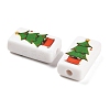 Christmas Theme Printed Opaque Acrylic Beads OACR-R004-01N-2
