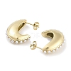304 Stainless Steel ABS Plastic Imitation Pearl Stud Earrings for Women EJEW-L283-095G-2