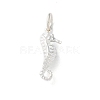 925 Sterling Silver Sea Animal Sea Horse Charms STER-E071-02S-05-1