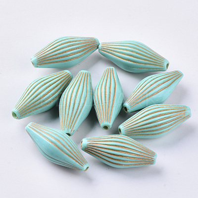 Acrylic Beads X-OACR-S029-104-1