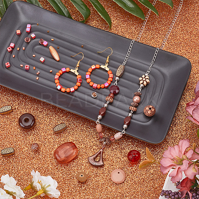 100G 5 Styles Acrylic Beads OACR-SC0001-72B-1
