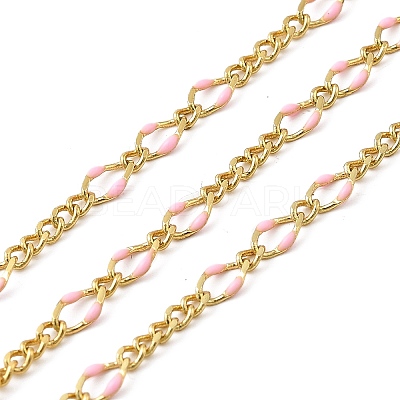 Brass Enamel Figaro Chains CHC-L053-09G-07-1