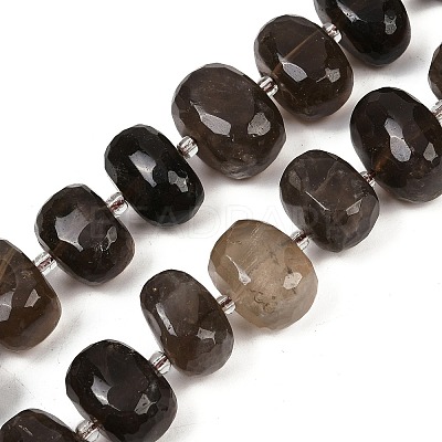 Natural Smoky Quartz Beads Strands G-F796-B07-01-1
