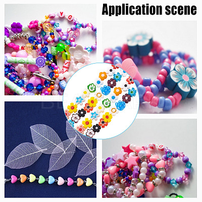 2 Strands Handmade Millefiori Glass Bead LAMP-GO0001-16-1