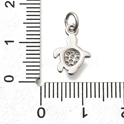 Brass Micro Pave Cubic Zirconia Pendants KK-Z093-15P-1