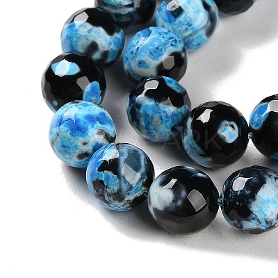 Natural Fire Crackle Agate Beads Strands G-M437-A01-01H-1