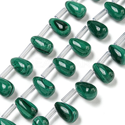 Natural Malachlite Beads Strands G-Q185-A01-01-1