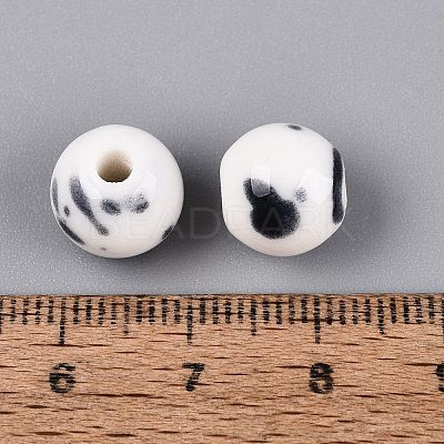 Vintage Handmade Porcelain Beads PORC-Q006-13A-38-1