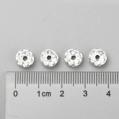 Iron Rhinestone Spacer Beads X-RB-A008-8MM-S-1