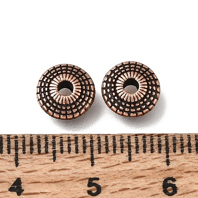 Tibetan Style Alloy Spacer Beads AL-CBA3B63-08R-1