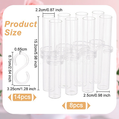 Glass Tube AJEW-WH0009-29A-1
