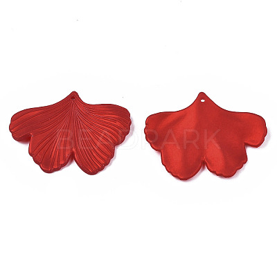 Rubberized Style Opaque Acrylic Pendants X-ACRP-T010-06-1