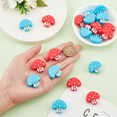 Mushroom - Silicone Beads