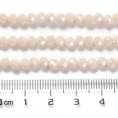 Electroplate Opaque Glass Beads Strands EGLA-A035-P4mm-A05-1