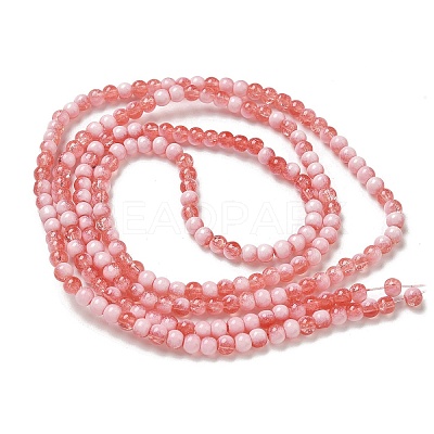 Crackle Glass Beads Strands GLAA-U001-4mm-13-1