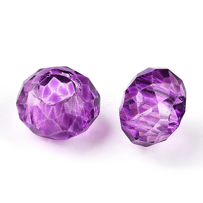 Mixed Faceted Rondelle Glass Beads X-GLAA-R143-8mm-M-1