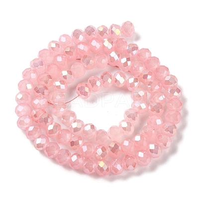 Baking Electroplate Glass Beads Strands DGLA-A039-J10mm-B08-1