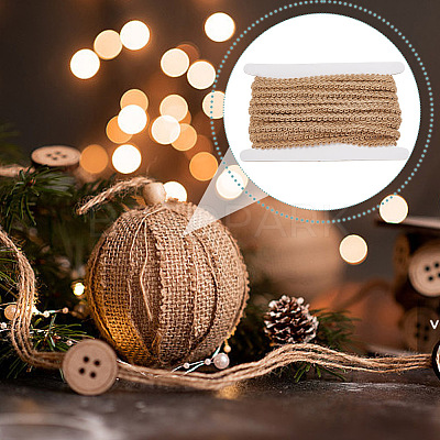 10M Braided Burlap Ribbon OCOR-GO0001-16E-1