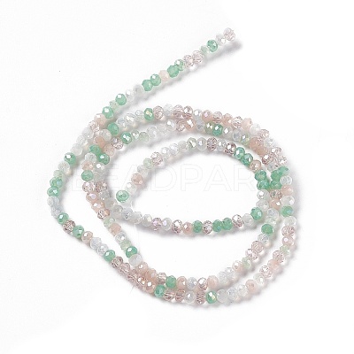 Electroplate Glass Beads Strands EGLA-S192-001A-B13-1