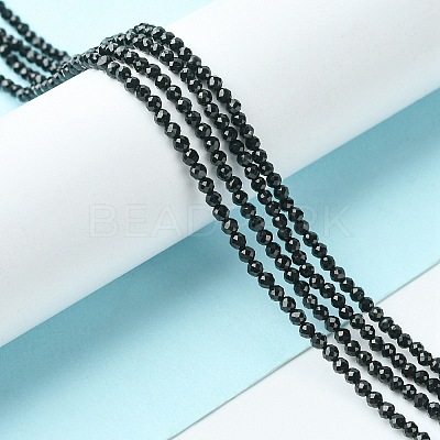 Natural Black Tourmaline Beads Strands X-G-F748-Y01-01-1