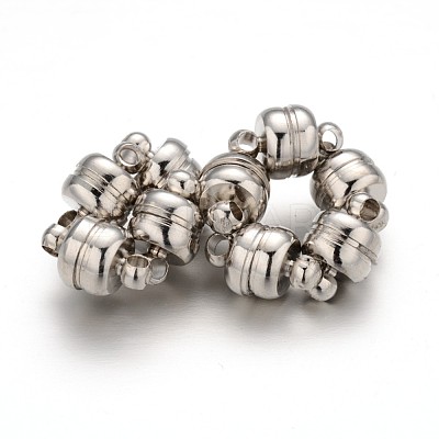 Brass Magnetic Clasps with Loops KK-H361-N-1